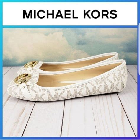 michael kors shopper vanilla by ebay|michael kors vanilla flats 8m.